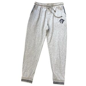 Ted Baker M sweatpants EUC/aGUC Gray Track Pants Relaxed Fit Elastic Cuffs
